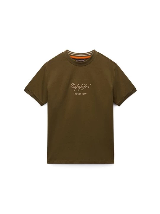Foto van product T-shirt print Napapijri lichtgroen