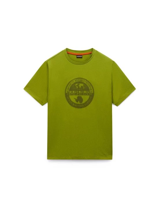 Foto van product T-shirt print Napapijri olijfgroen