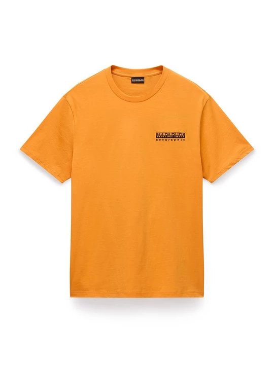Foto van product T-shirt print Napapijri oranje