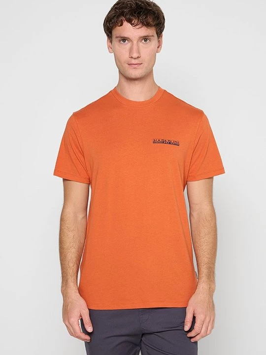 Foto van product T-shirt print Napapijri oranje