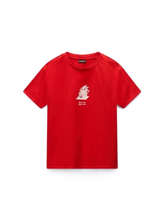 Foto van product T-shirt print Napapijri rood
