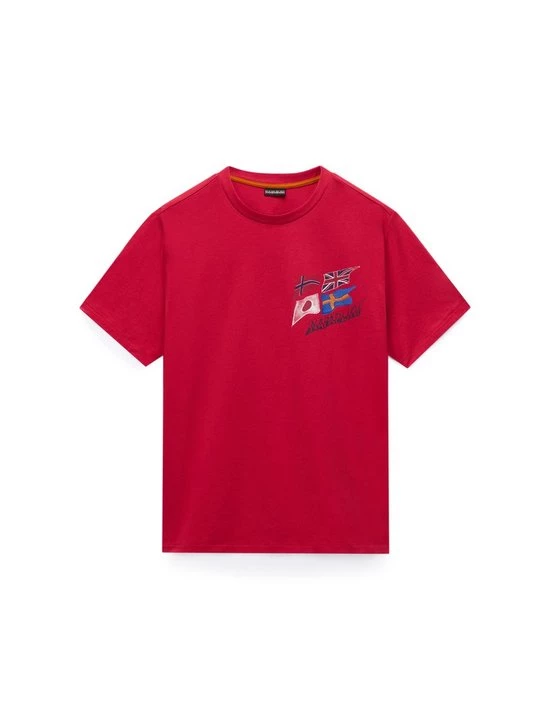 Foto van product T-shirt print Napapijri rood