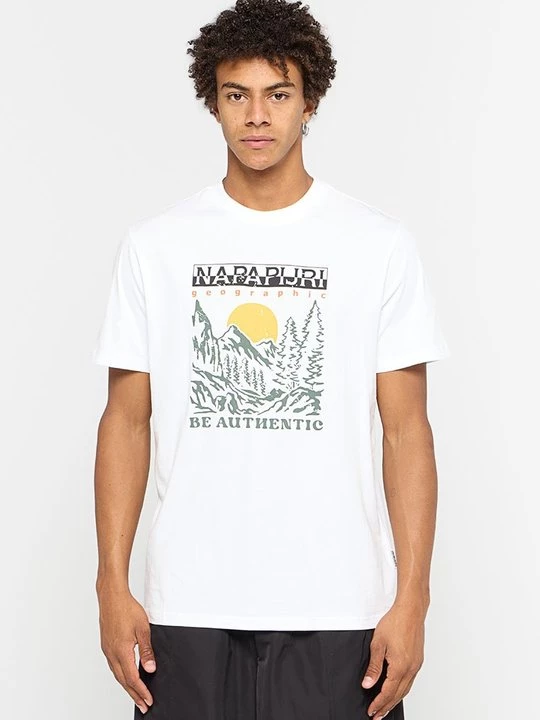 Foto van product T-shirt print Napapijri wit
