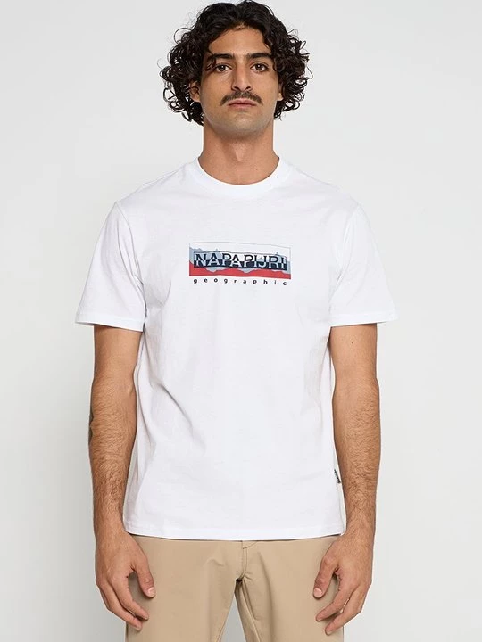 Foto van product T-shirt print Napapijri wit