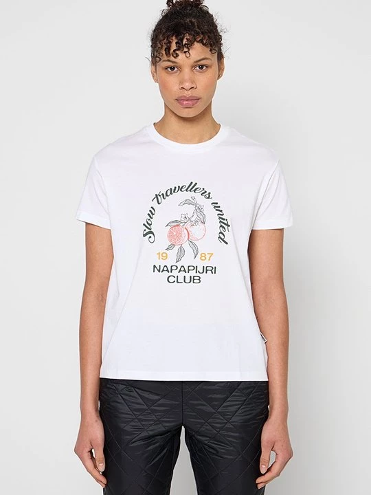 Foto van product T-shirt print Napapijri wit