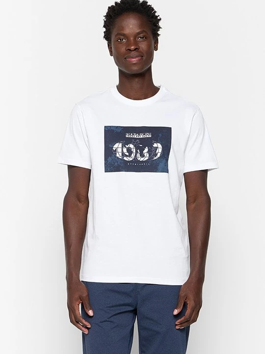 Foto van product T-shirt print Napapijri wit