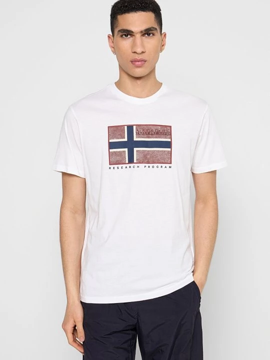 Foto van product T-shirt print Napapijri wit
