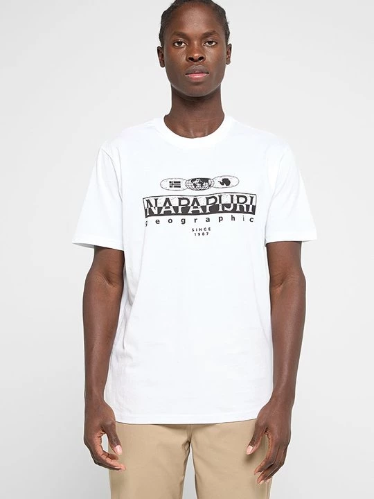 Foto van product T-shirt print Napapijri wit