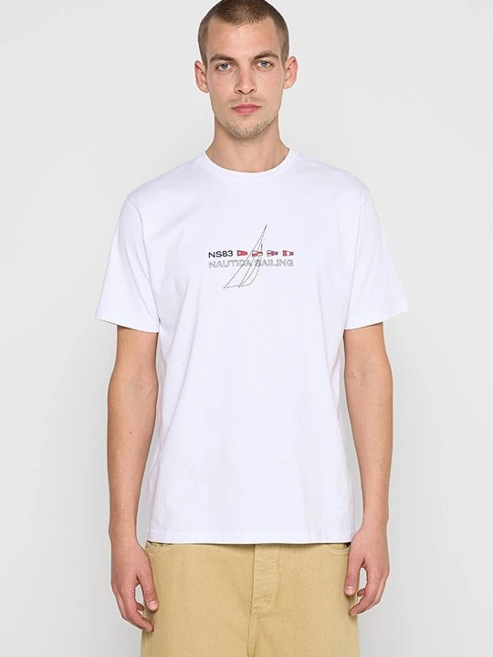 Foto van product T-shirt print Nautica wit