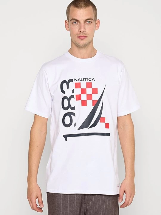 Foto van product T-shirt print Nautica wit