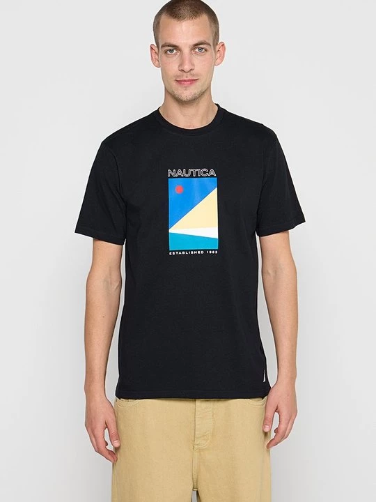 Foto van product T-shirt print Nautica zwart