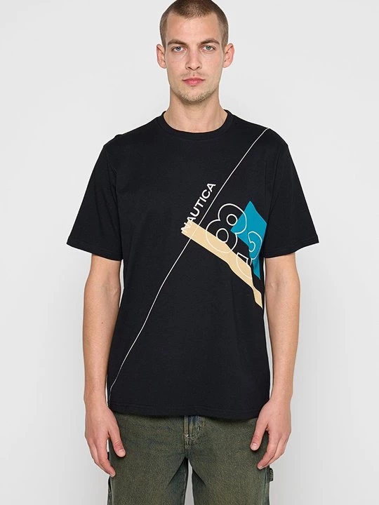 Foto van product T-shirt print Nautica zwart