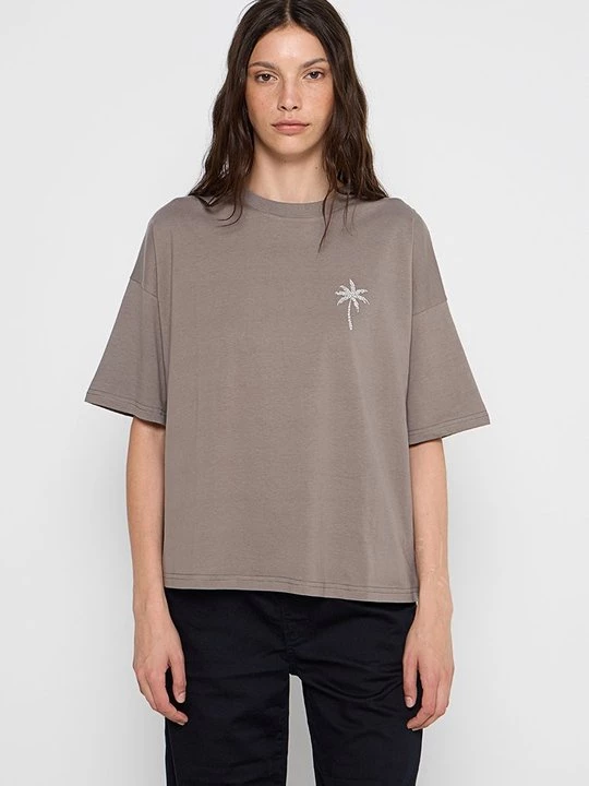 Foto van product T-shirt print Never Fully Dressed grijs