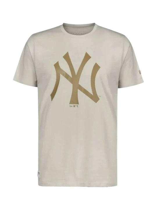 Foto van product T-shirt print New Era beżowy