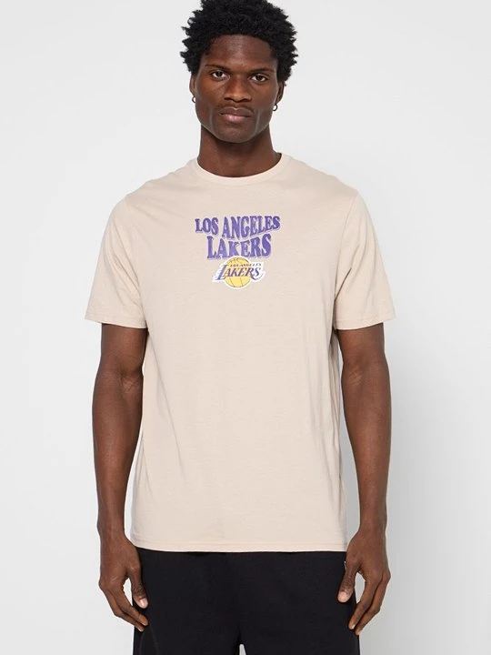 Foto van product T-shirt print New Era beżowy