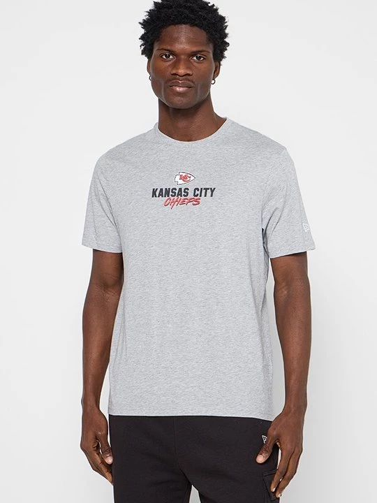 Foto van product T-shirt print New Era grijs