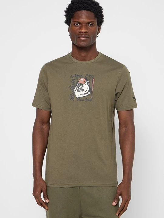 Foto van product T-shirt print New Era groen