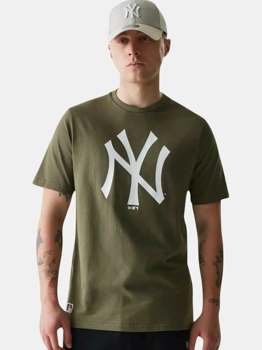 Foto van product T-shirt print New Era groen