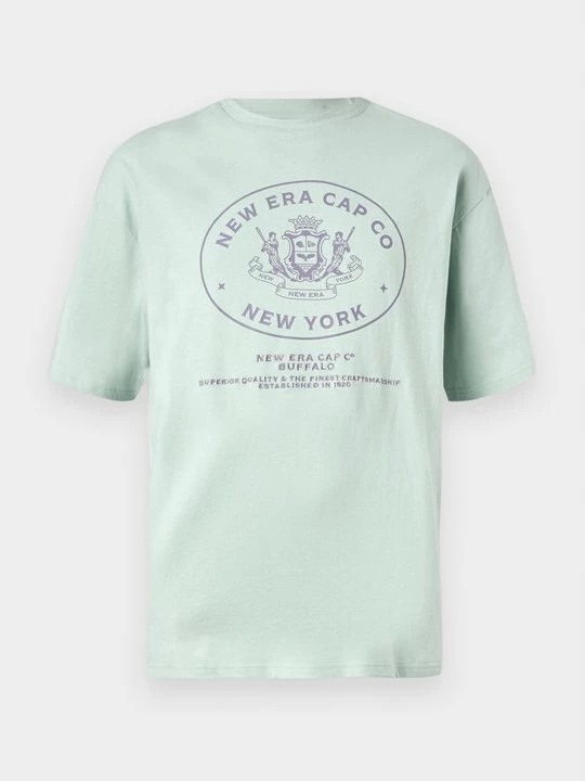 Foto van product T-shirt print New Era mintgroen