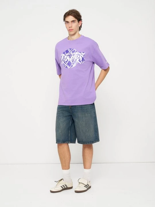 Foto van product T-shirt print New Era paars