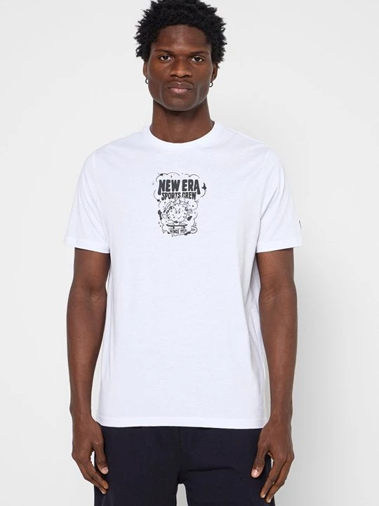 Foto van product T-shirt print New Era wit