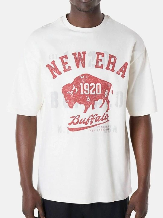 Foto van product T-shirt print New Era wit