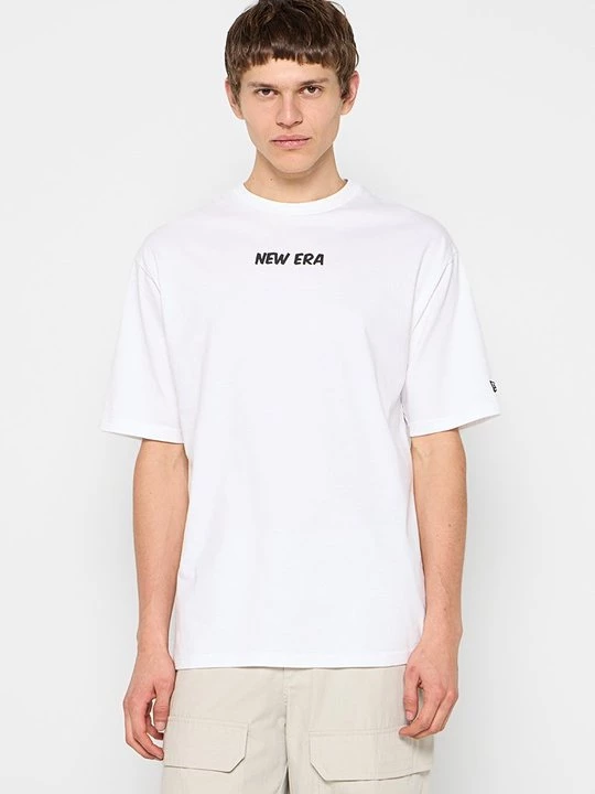 Foto van product T-shirt print New Era wit