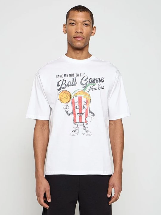 Foto van product T-shirt print New Era wit