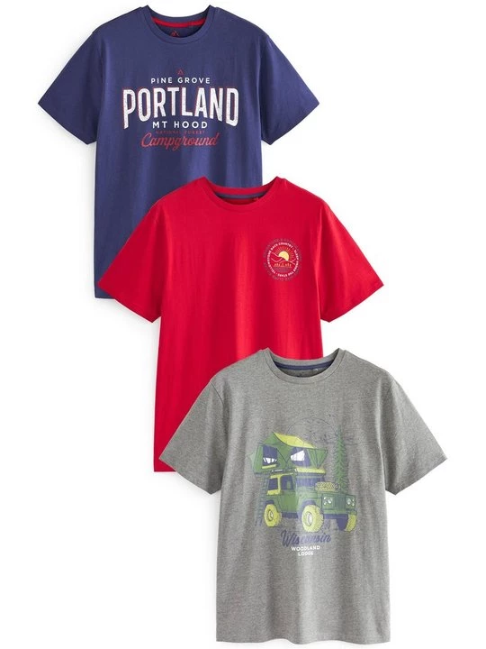 Foto van product T-shirt print Next blauw