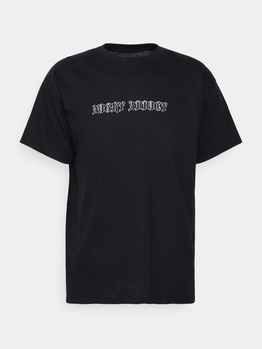 Foto van product T-shirt print Night Addict zwart