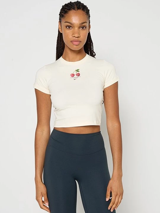 Foto van product T-shirt print Nike crème