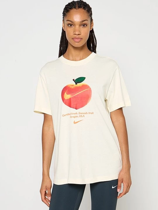 Foto van product T-shirt print Nike crème