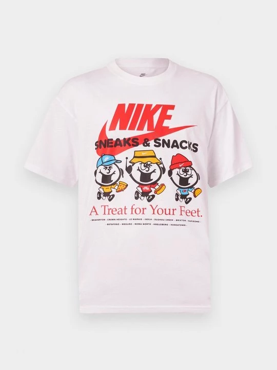 Foto van product T-shirt print Nike donkerroze