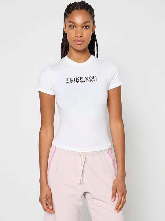Foto van product T-shirt print Nike wit