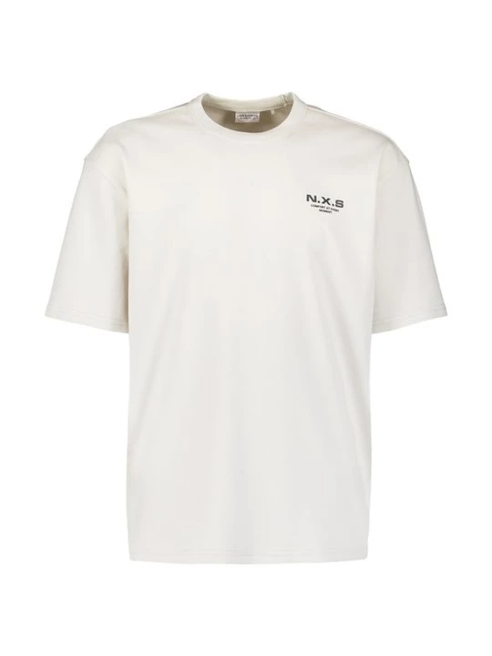 Foto van product T-shirt print No Excess beżowy