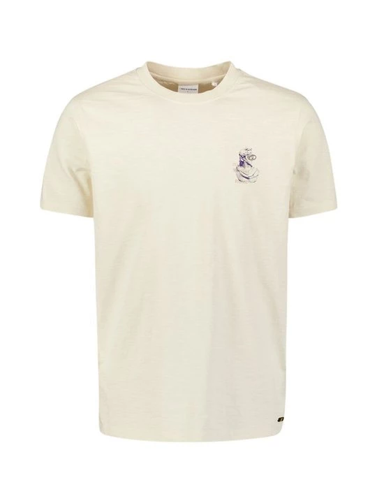Foto van product T-shirt print No Excess crème