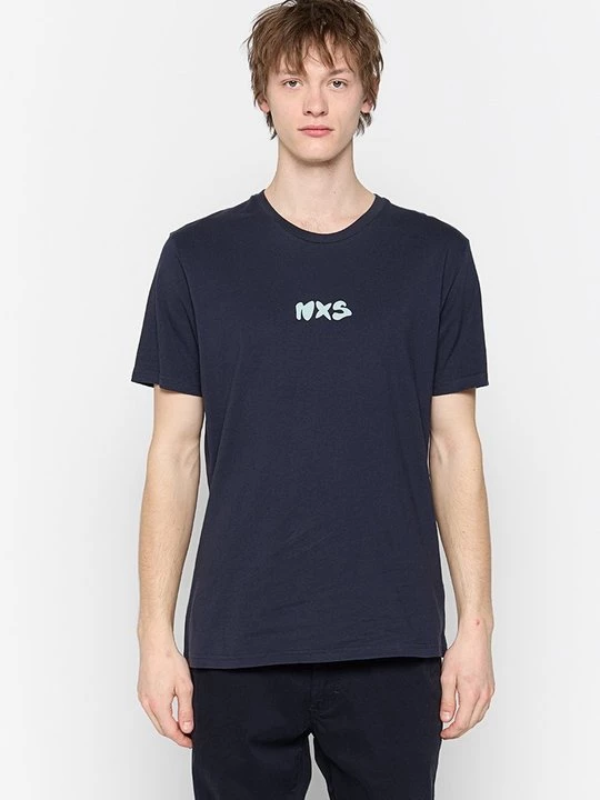 Foto van product T-shirt print No Excess donkerblauw