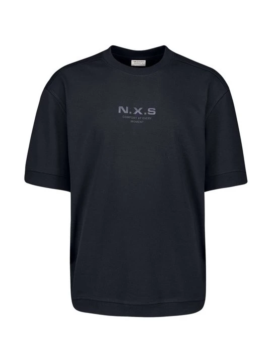 Foto van product T-shirt print No Excess donkerblauw