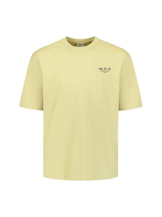 Foto van product T-shirt print No Excess geel