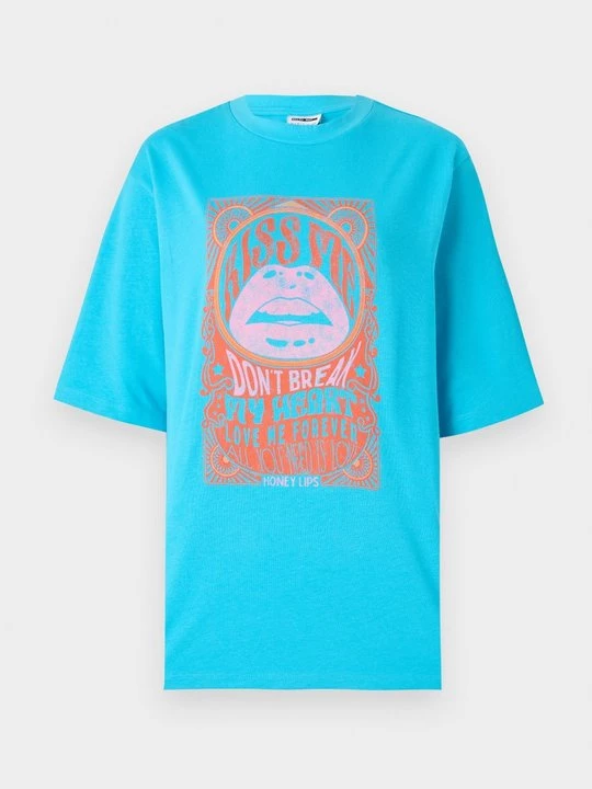 Foto van product T-shirt print Noisy May blauw