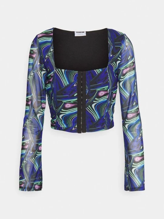 Foto van product T-shirt print Noisy May blauw