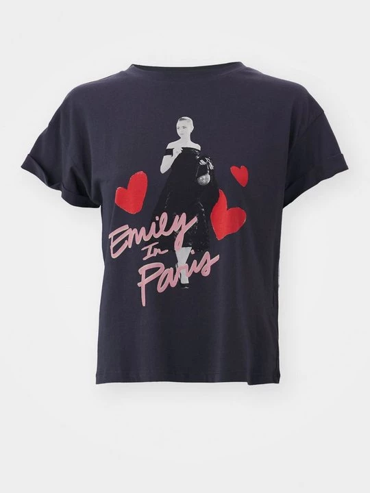 Foto van product T-shirt print Noisy May donkergrijs