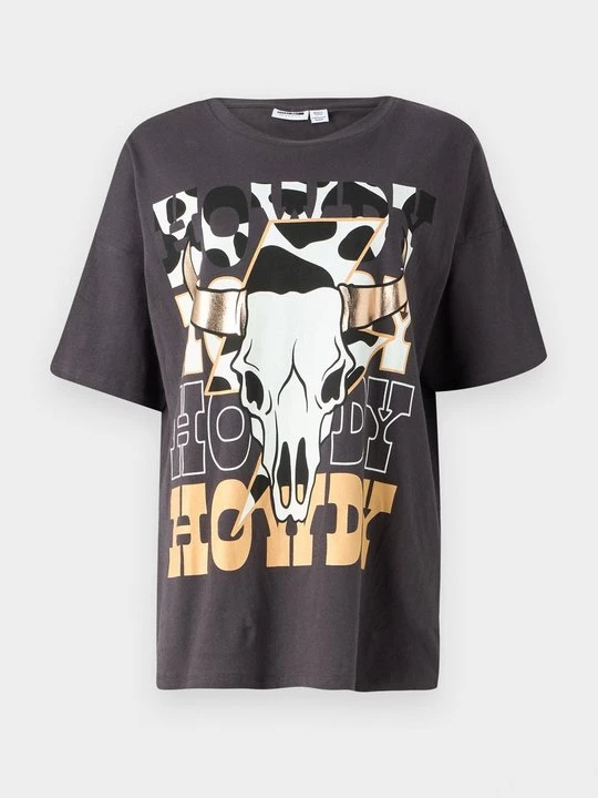 Foto van product T-shirt print Noisy May grijs