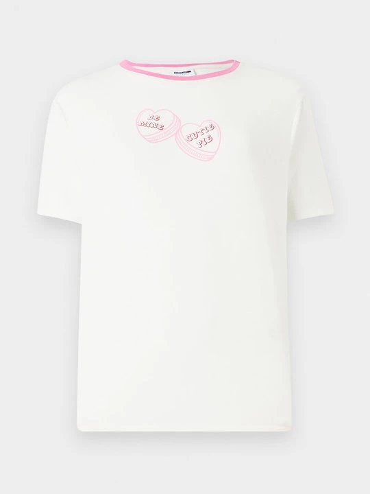 Foto van product T-shirt print Noisy May wit