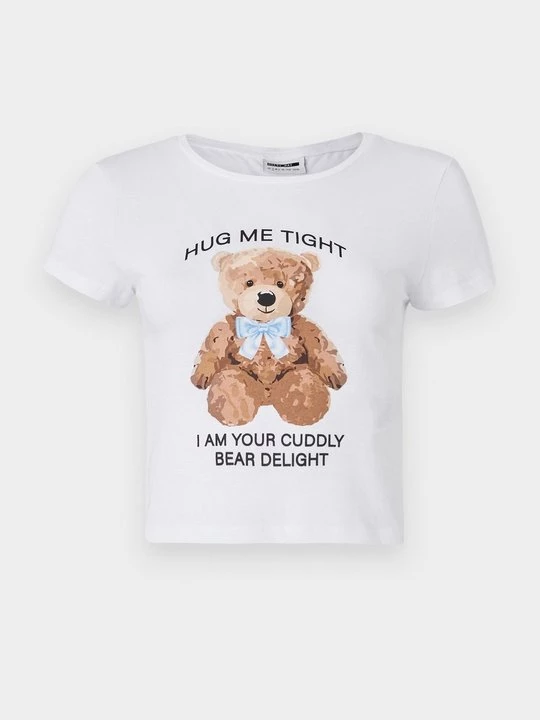 Foto van product T-shirt print Noisy May wit