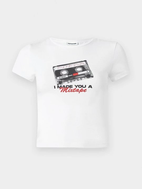 Foto van product T-shirt print Noisy May wit