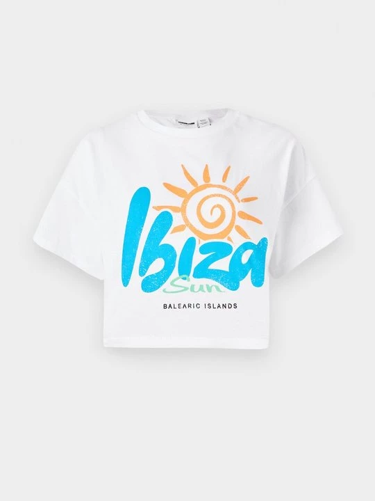 Foto van product T-shirt print Noisy May wit