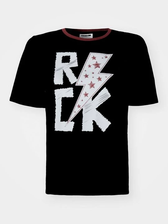 Foto van product T-shirt print Noisy May zwart
