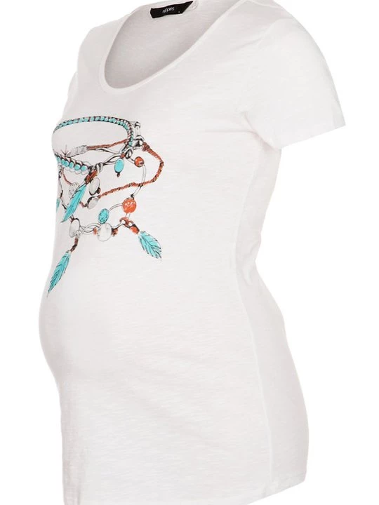 Foto van product T-shirt print Noppies wit
