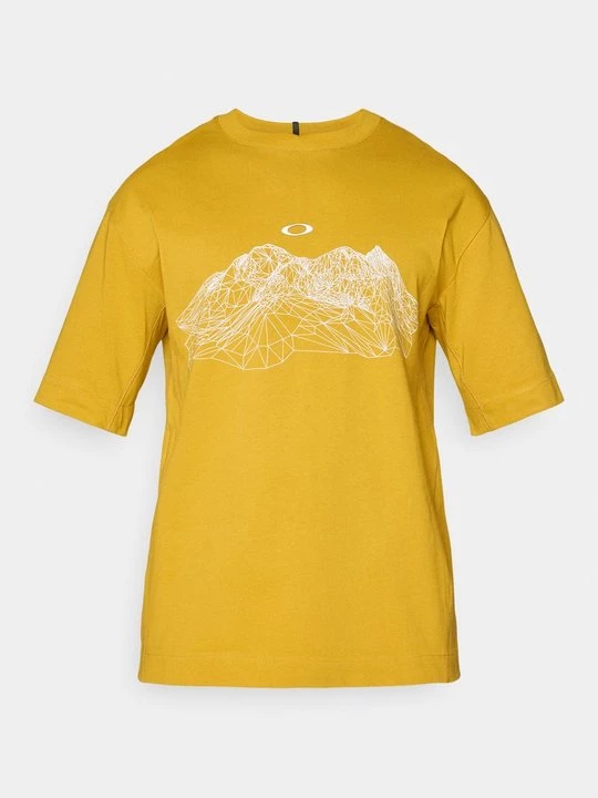 Foto van product T-shirt print Oakley mosterdgeel